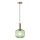 Luster na sajli TOPAZ 1xE27/15W/230V zelena pr. 20 cm