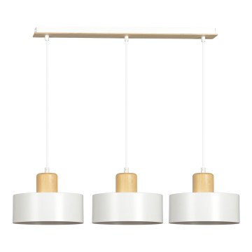 Luster na sajli TORIN 3xE27/15W/230V bijela