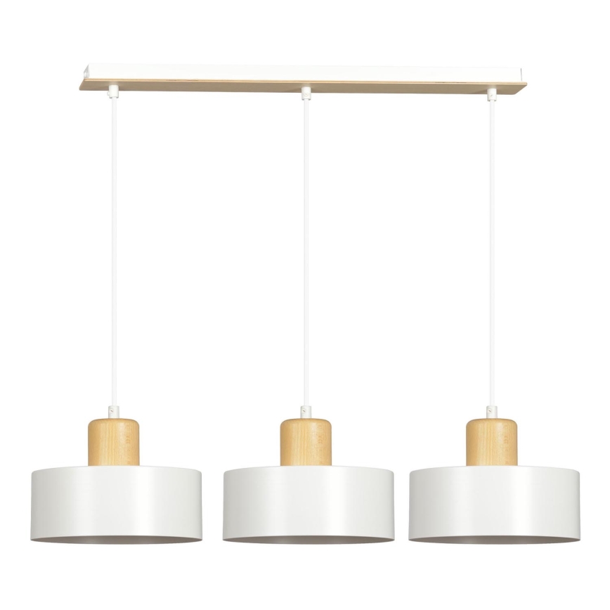 Luster na sajli TORIN 3xE27/15W/230V bijela