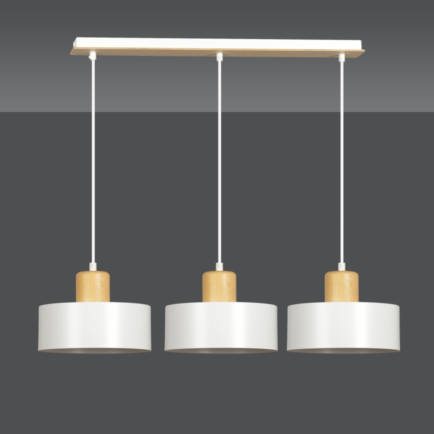 Luster na sajli TORIN 3xE27/15W/230V bijela