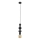 Luster na sajli TOWER 1xE27/15W/230V crna