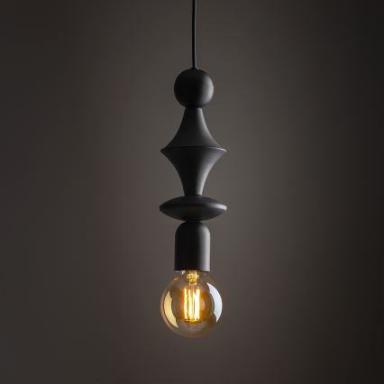 Luster na sajli TOWER 1xE27/15W/230V crna