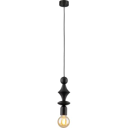 Luster na sajli TOWER 1xE27/15W/230V crna