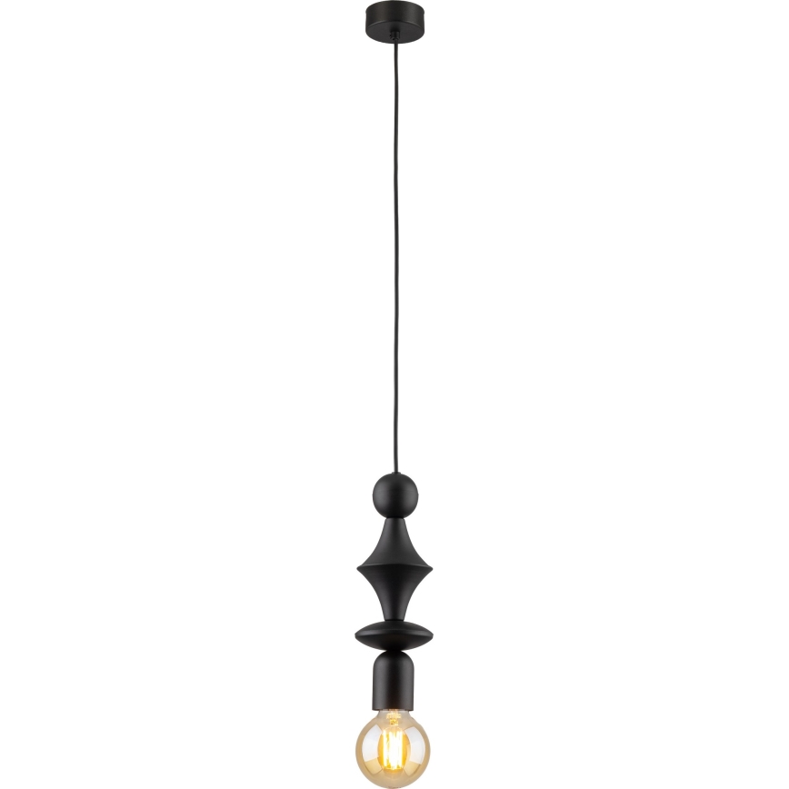 Luster na sajli TOWER 1xE27/15W/230V crna