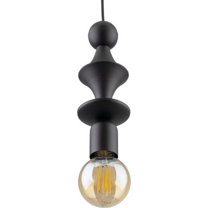 Luster na sajli TOWER 1xE27/15W/230V crna