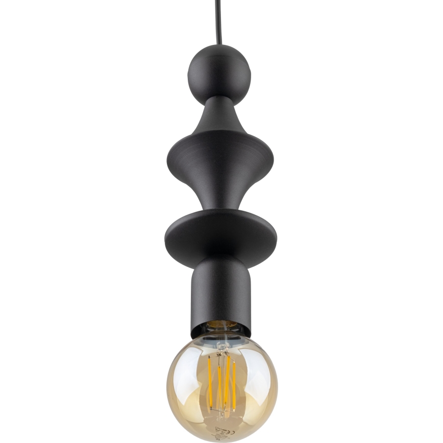 Luster na sajli TOWER 1xE27/15W/230V crna