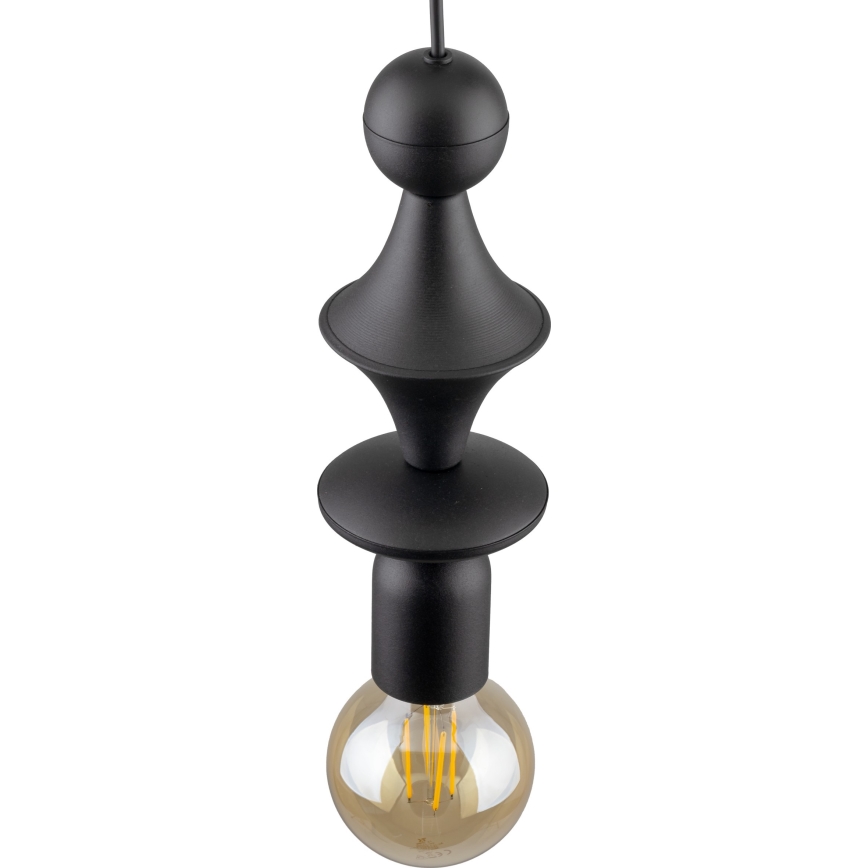 Luster na sajli TOWER 1xE27/15W/230V crna