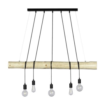 Luster na sajli TRABO 5xE27/60W/230V bor