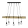 Luster na sajli TRABO 5xE27/60W/230V bor