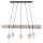 Luster na sajli TRABO 5xE27/60W/230V bor