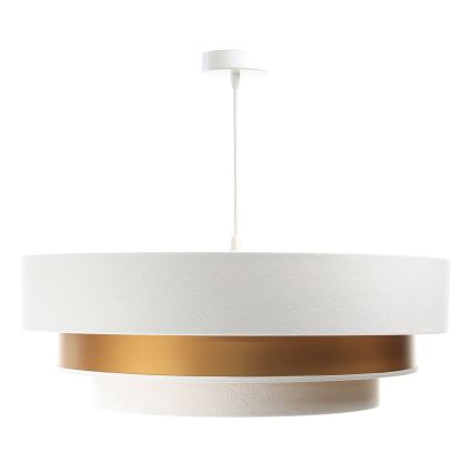 Luster na sajli TRINITI 1xE27/60W/230V bijela/zlatna