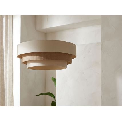 Luster na sajli TRINITI 1xE27/60W/230V promjer 40 cm krem/bež