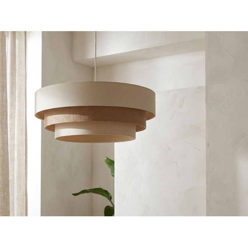 Luster na sajli TRINITI 1xE27/60W/230V promjer 40 cm krem/bež