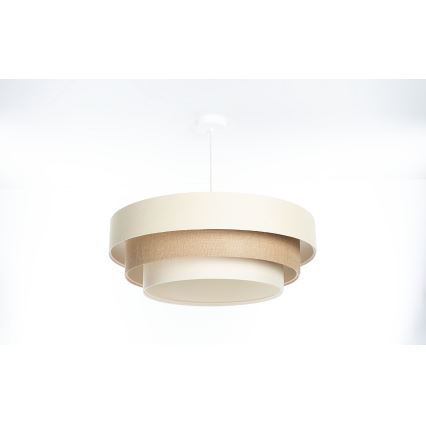 Luster na sajli TRINITI 1xE27/60W/230V promjer 40 cm krem/bež