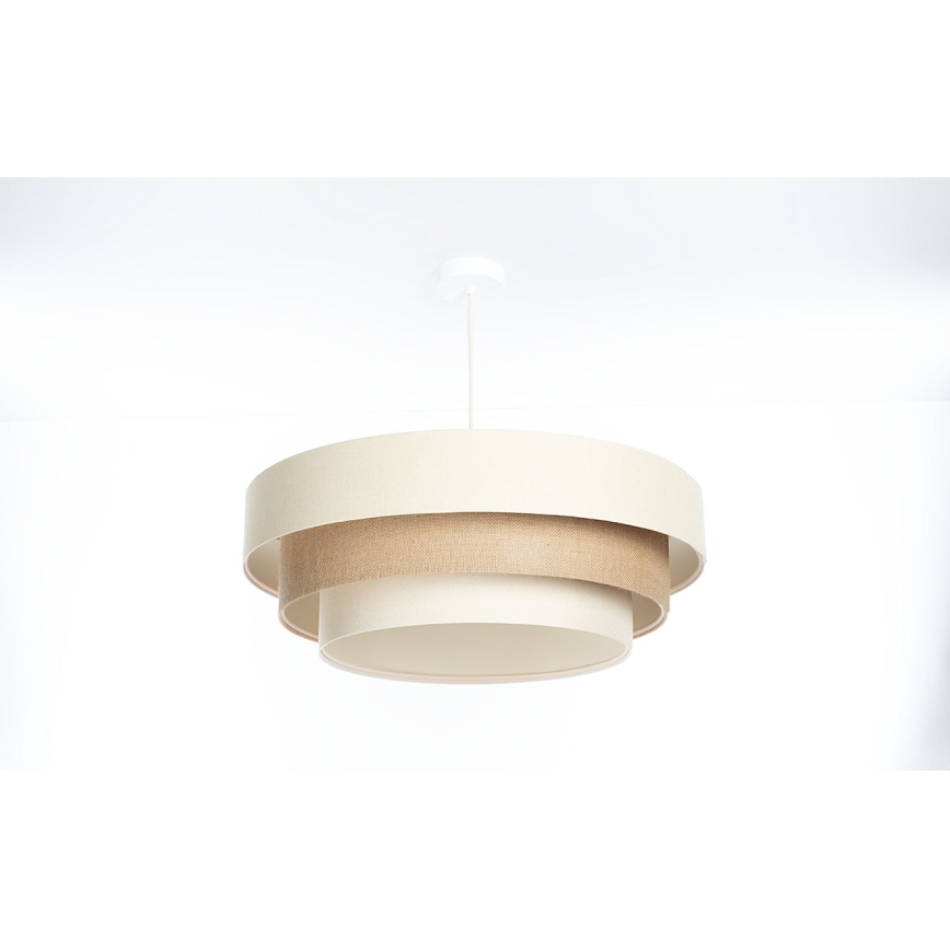Luster na sajli TRINITI 1xE27/60W/230V promjer 40 cm krem/bež