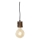 Luster na sajli TRONCO 1xE27/40W/230V