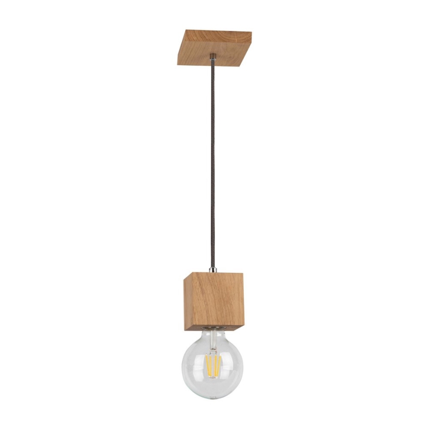 Luster na sajli TRONGO 1xE27/60W/230V hrast