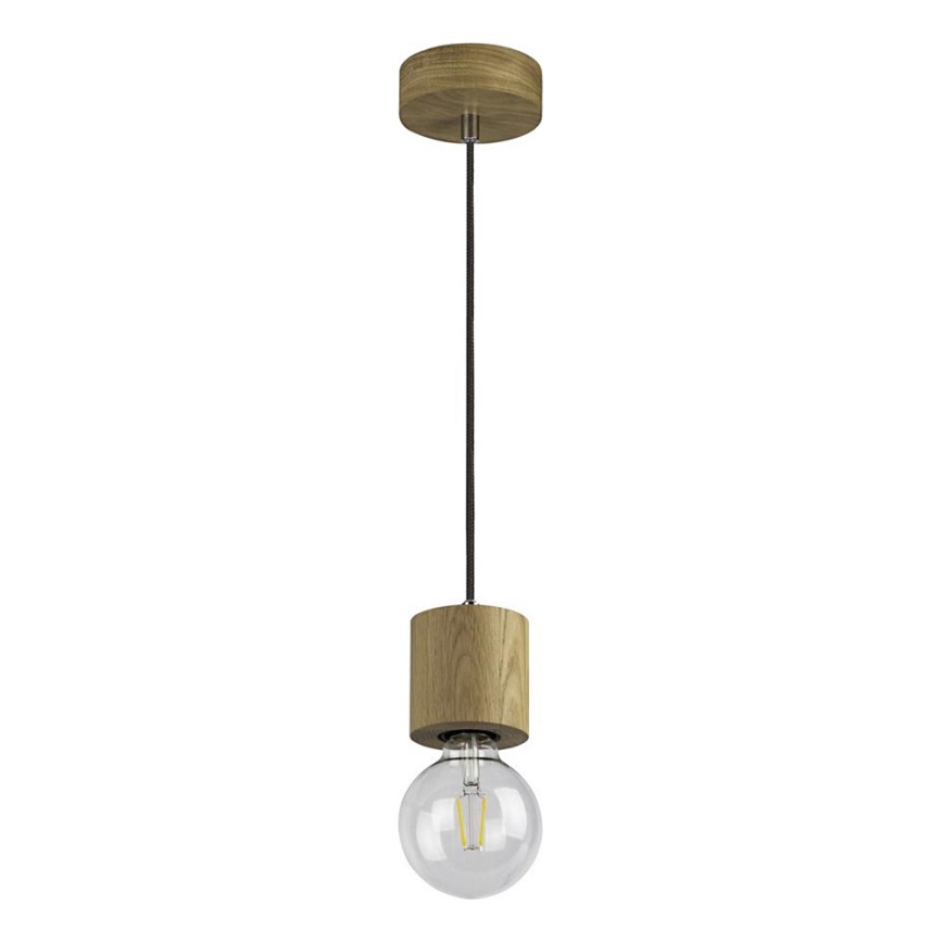 Luster na sajli TRONGO 1xE27/60W/230V mat hrast
