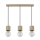 Luster na sajli TRONGO ROUND 3xE27/60W/230V hrast
