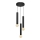 Luster na sajli TUBA 3xE27/15W/230V crna