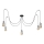 Luster na sajli TUBE 5xE27/15W/230V pauk crna/sjajni krom