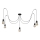 Luster na sajli TUBE LONG 5xE27/10W/230V crna