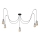 Luster na sajli TUBE LONG 5xE27/15W/230V crna/sjajni krom
