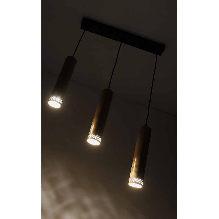 Luster na sajli TUBO 3xGU10/25W/230V