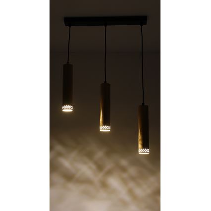 Luster na sajli TUBO 3xGU10/25W/230V