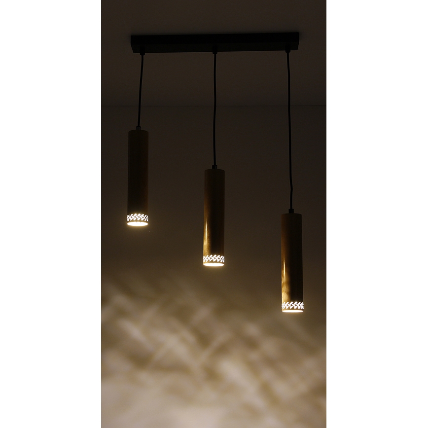Luster na sajli TUBO 3xGU10/25W/230V