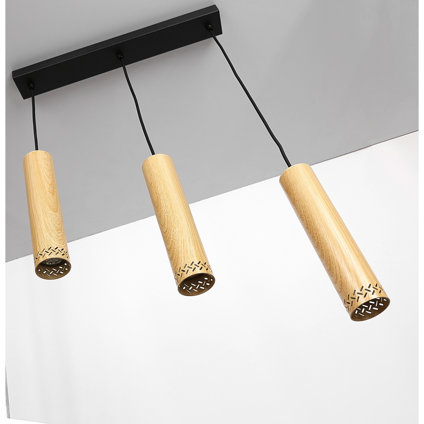 Luster na sajli TUBO 3xGU10/25W/230V