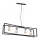 Luster na sajli TUNJA 4xE27/60W/230V crna/sjajni krom