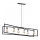 Luster na sajli TUNJA 6xE27/60W/230V crna/sjajni krom