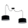 Luster na sajli TUZ 2xE27/60W/230V pauk