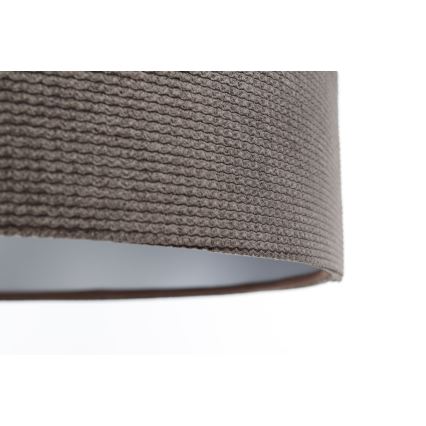 Luster na sajli TWIST 1xE27/60W/230V smeđa/srebrna