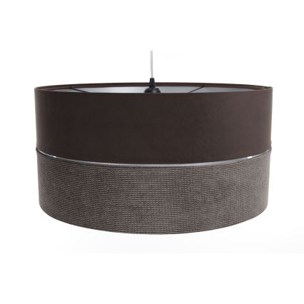 Luster na sajli TWIST 1xE27/60W/230V smeđa/srebrna