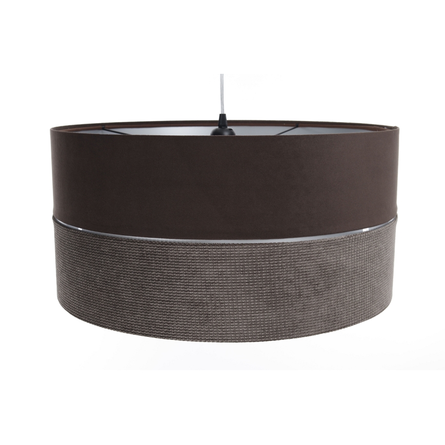 Luster na sajli TWIST 1xE27/60W/230V smeđa/srebrna