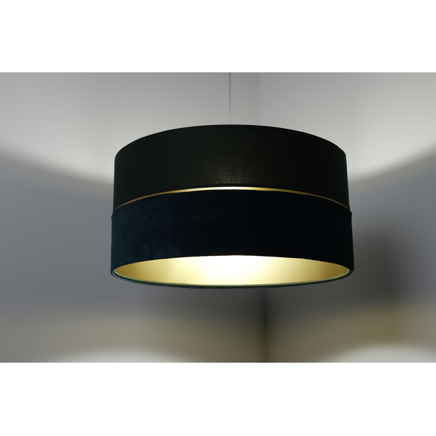 Luster na sajli TWIST 1xE27/60W/230V zelena/zlatna
