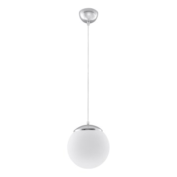 Luster na sajli UGO 1xE27/15W/230V, promjer 20 cm, bijela