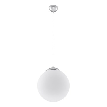 Luster na sajli UGO 1xE27/15W/230V, promjer 40 cm, bijela