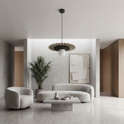 Luster na sajli UMBRA 1xG9/8W/230V crna/bež