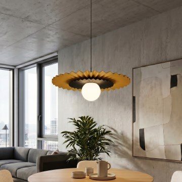 Luster na sajli UMBRA 1xG9/8W/230V crni/narančasti