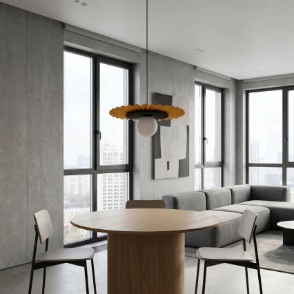 Luster na sajli UMBRA 1xG9/8W/230V crni/narančasti