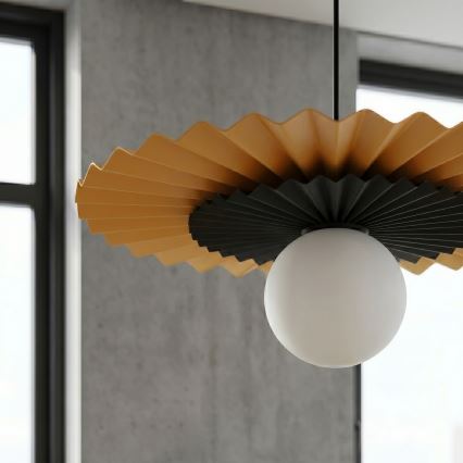 Luster na sajli UMBRA 1xG9/8W/230V crni/narančasti