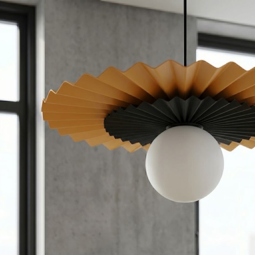 Luster na sajli UMBRA 1xG9/8W/230V crni/narančasti