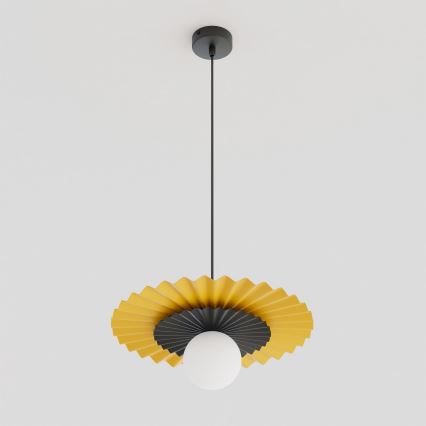 Luster na sajli UMBRA 1xG9/8W/230V crni/narančasti