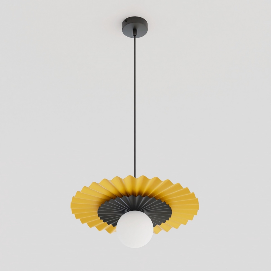 Luster na sajli UMBRA 1xG9/8W/230V crni/narančasti