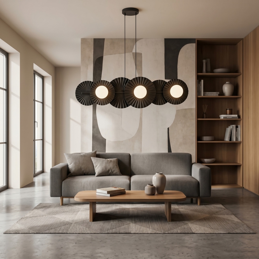 Luster na sajli UMBRA 6xG9/8W/230V crni