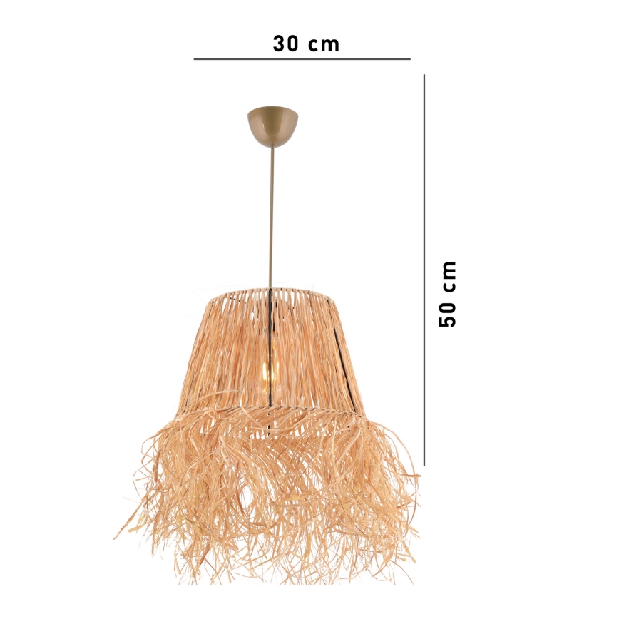 Luster na sajli VALANCE 1xE27/40W/230V smeđa