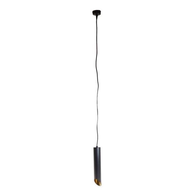 Luster na sajli VALDA 1xGU10/30W/230V 132 cm crna